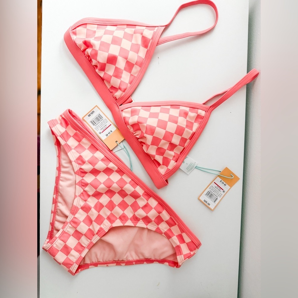 NWT Kona Sol Checkered Bikini
